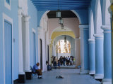 Arcade in the Colonial Old Town, Havana, Cuba