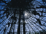 Buy Constructing the Roof of a Large Ghraghe House, Shoa Province, Ethiopia, Africa at AllPosters.com