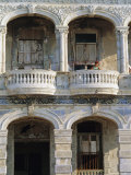 Colonial Facade, El Malecon, Havana, Cuba