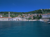 Town of Hvar from the Sea, Hvar Island, Dalmatia, Dalmatian Coast, Adriatic, Croatia, Europe