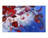 Red Leaves With Tony Blue