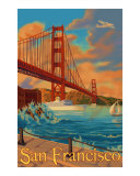 Golden Gate Bridge San Francisco Travel Poster