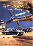 Fly the Rolls Royce way to London, 1953