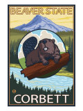 Buy Beaver & Mt. Hood, Corbett, Oregon at AllPosters.com