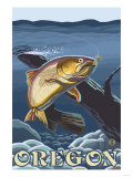 Trout Fishing Cross-Section, Oregon