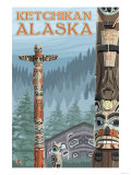 Alaska Totem Poles, Ketchikan, Alaska