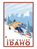Downhhill Snow Skier, Sun Valley, Idaho