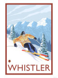 Downhhill Snow Skier, Whistler, BC Canada