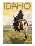 Cowboy & Horse, Idaho