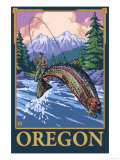 Buy Fly Fishing Scene, Oregon at AllPosters.com