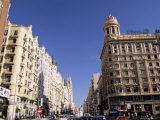 Plaza De Callao (Callao Square), Gran Via Avenue, Madrid, Spain, Europe