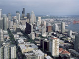 Buy Aerial View of the City Skyline, Seattle, Washington, United States of America, North America at AllPosters.com