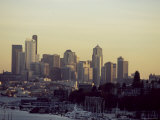 Buy City Skyline at Sunset, Seattle, Washington, United States of America, North America at AllPosters.com