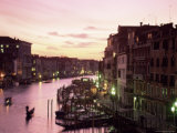 Buy The Grand Canal at Sunset, Venice, Unesco World Heritage Site, Veneto, Italy, Europe at AllPosters.com