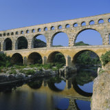 The Pont Du Gard, Roman Aqueduct, Gard Near Nimes, Languedoc, France, Europe
