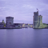 Harbour Entrance with Tour De La Chaine on Left and Tour St. Nicolas on Right, La Rochelle, France