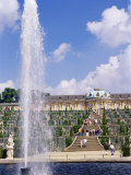 Fountain, Schloss Sanssouci (Sanssouci Palace), Unesco World Heritage Site, Potsdam, Germany