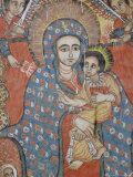 Mural of Jesus and Mary, Gondar, Ethiopia