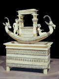 Prow of the Alabaster Boat Showing a Figure Thought to be Princess Mutnedjmet, Thebes, Egypt