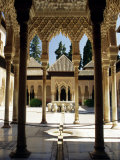 Court of the Lions, Alhambra Palace, Unesco World Heritage Site, Andalucia (Andalusia), Spain