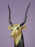 Buy Gilded and Stuccoed Wooden Head of the Sacred Cow, Thebes, Egypt at AllPosters.com
