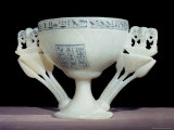 Calcite Drinking Cup in Shape of Lotus Flower, Thebes, Egypt