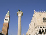 San Marco Campanile, St. Mark's Column and Palazzo Ducale, Veneto, Italy