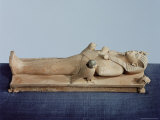 Image of the King's Mummy on Its Funeral Bed Flanked by the King's Two Souls, Egypt, North Africa