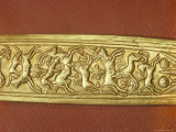 The Gold Sheath of One of the King's Daggers Showing Animals in a Hunting Scene, Thebes, Egypt
