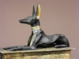 The King in the Form of the God Anubis, from the Tomb of Tutankhamun, Thebes, Egypt