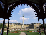 King Wilhelm Jubilee Column, Neus Schloss, Palace Square, Baden-Wurttemberg, Germany