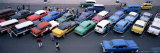 Aerial View of Taxi Stand, Capitol Square, Havana, Cuba, West Indies, Central America