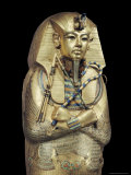 Mummiform Coffin of Gold with Inlaid Semi-Precious Stones and Glass-Paste, Thebes, Egypt