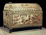 Buy The Painted Box of Stuccoed Wood Showing the King in His Chariot, Thebes, Egypt at AllPosters.com