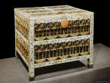 Coffer from Treasury, Made from Wood and Ivory with Applied Gold and Silver, Egypt, North Africa
