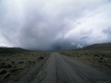 Buy Overcast Sky Above the Road into the Andes Mountains, Parque Nacional Volcan Isluga, South America at AllPosters.com