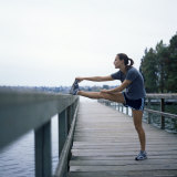 Buy Young Woman Prepares for Jogging at AllPosters.com