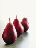 Traveling Pears in Red