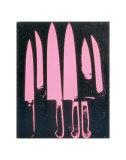 Knives, c. 1981-82 (pink and black)