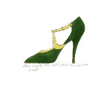 Shoe, c.1955 (Green and Yellow)
