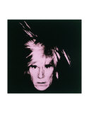 Self-Portrait, c.1986 (pink on black 2)