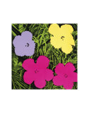 Flowers, c.1970 (1 Purple, c.1 Yellow, 2 Pink)