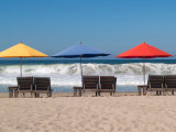 Buy Beach Chairs Set Up Where the Waves Are Called the Mexican Pipeline, Mexico at AllPosters.com