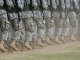 Army Rangers Marching in Formation