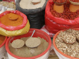 Bags of Mexican Spices and Beans at an Oudoor Market, San Cristobal de Las Casas, Mexico