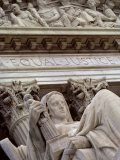 Closeup of a Statue at the Supreme Court Building, Washington, D.C.