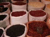 Buy Bags of Mexican Beans at a Market, San Cristobal de Las Casas, Mexico at AllPosters.com