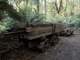 Buy Abandoned Antique Railway Carriage Carrying Train Track Sleepers, Australia at AllPosters.com
