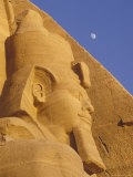 Head of a Statue Outside the Temple of Ramses II in Abu Simbel, Egypt