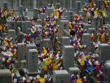 Buy Cemetery Crowded with the Graves of Atomic Bomb Victims, Japan at AllPosters.com